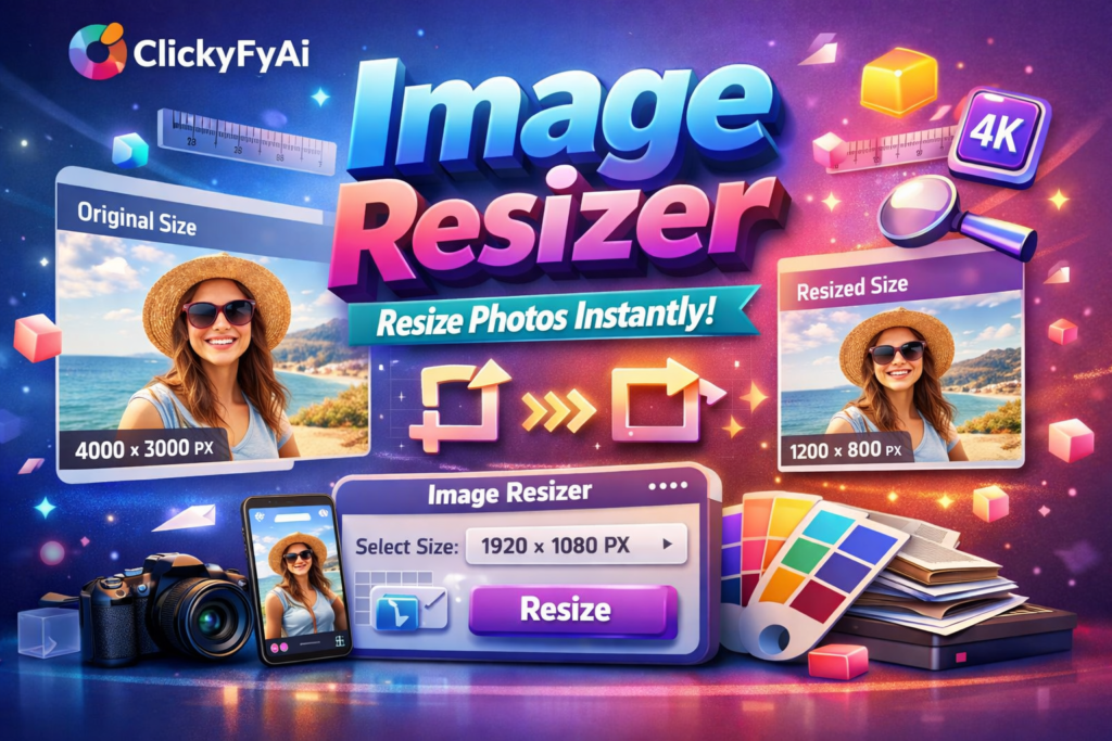 ClickyFyAi Free Online Image Resizer Tool