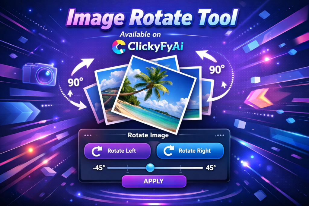 rotate image online free - ClickyFyAi