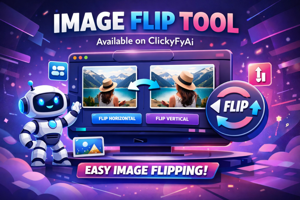alt="Image Flip Tool Online on ClickyFyAi"