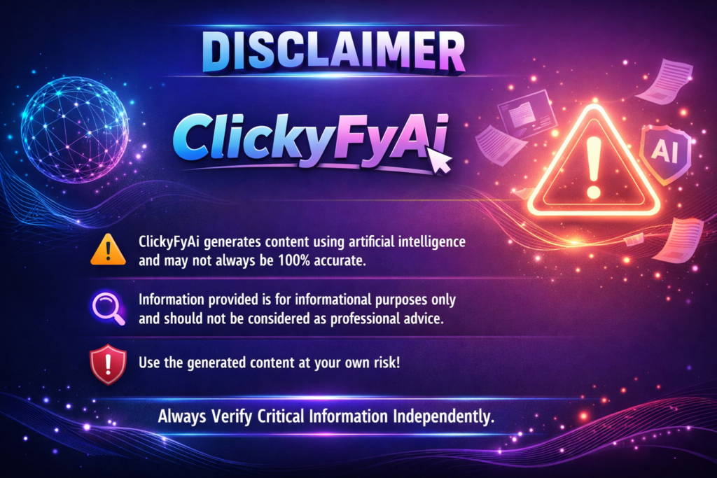 Disclaimer ClickyFyAi